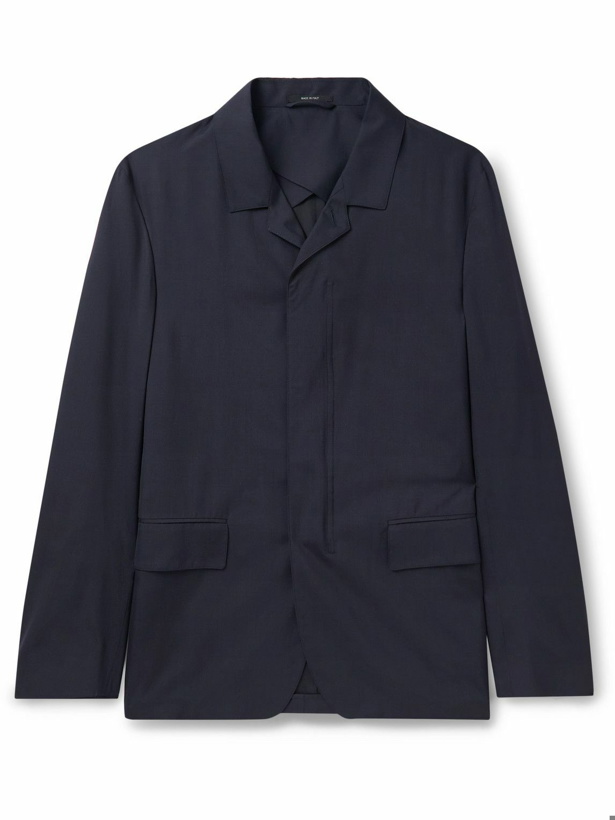 Photo: Dunhill - Wool and Silk-Blend Jacket - Blue