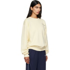 Sporty & Rich Off-White Avenue Crewneck Sweatshirt