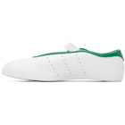 adidas Originals White Stan Smith Lo Ballerina Flats
