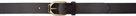 Ralph Lauren Purple Label Black Welington Belt