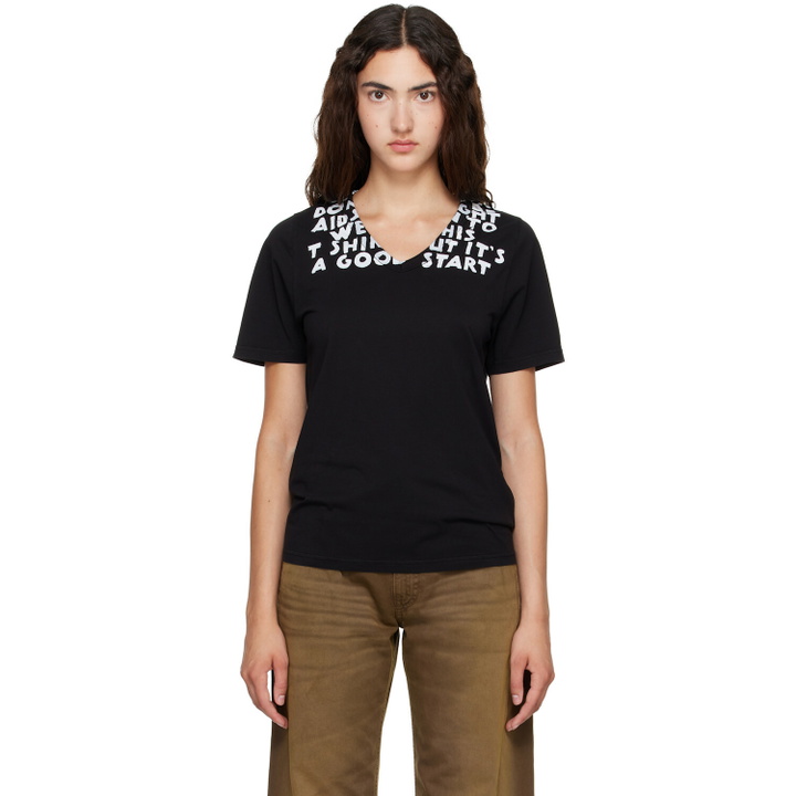Photo: MM6 Maison Margiela Black SIDA Print T-shirt