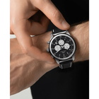 Porsamo Bleu Arthur Chronograph Quartz Black Dial Mens Watch 1092AARR