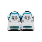 Nike White and Blue Max2 Light Sneakers