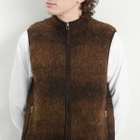 Universal Works Men's Alps Fleece Climbing Gilet in Brown