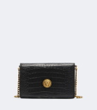 Versace Emblème Mini leather crossbody bag