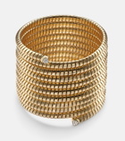 Marina B Trisolina 18kt gold bangle with diamonds