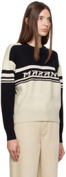 Isabel Marant Etoile Off-White & Black Callie Sweater