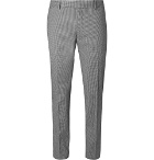 Dunhill - Black Slim-Fit Checked Stretch-Cotton Suit Trousers - Men - Gray
