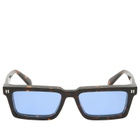 Off-White Sunglasses Tyler Sunglasses in Dark Havana/Blue 
