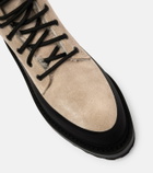 Le Monde Béryl Dolomite shearling-lined suede combat boots