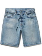 Acne Studios - Roland Wide-Leg Belted Denim Shorts - Blue