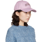GANNI Pink Printed Nylon Cap
