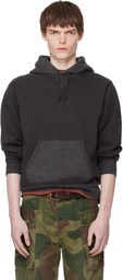 RRL Gray French Terry Hoodie
