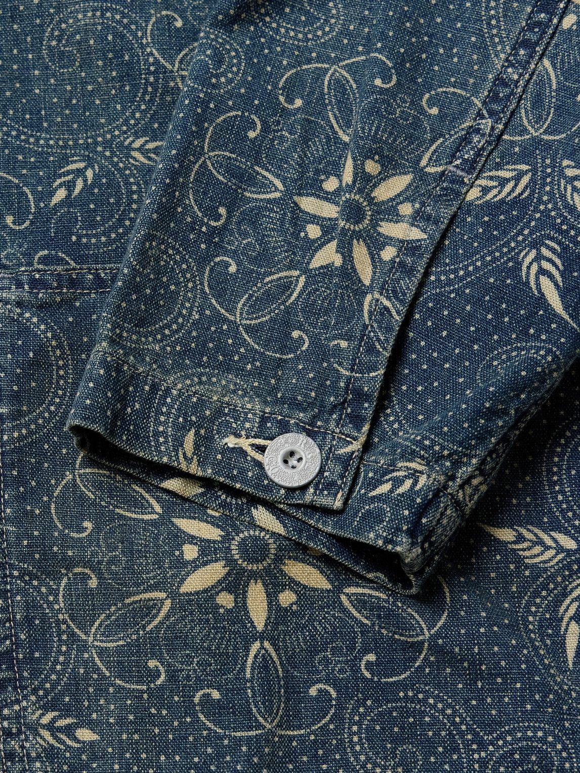 RRL - Wilson Printed Denim Jacket - Blue