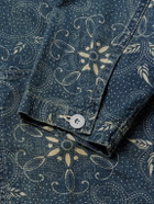 RRL - Wilson Printed Denim Jacket - Blue