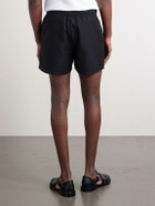 BODE - Field Straight-Leg Logo-Embroidered Cotton-Twill Shorts - Black