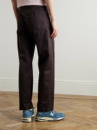 NN07 - Mylo 10021 Straight-Leg Organic Cotton-Blend Twill Trousers - Brown