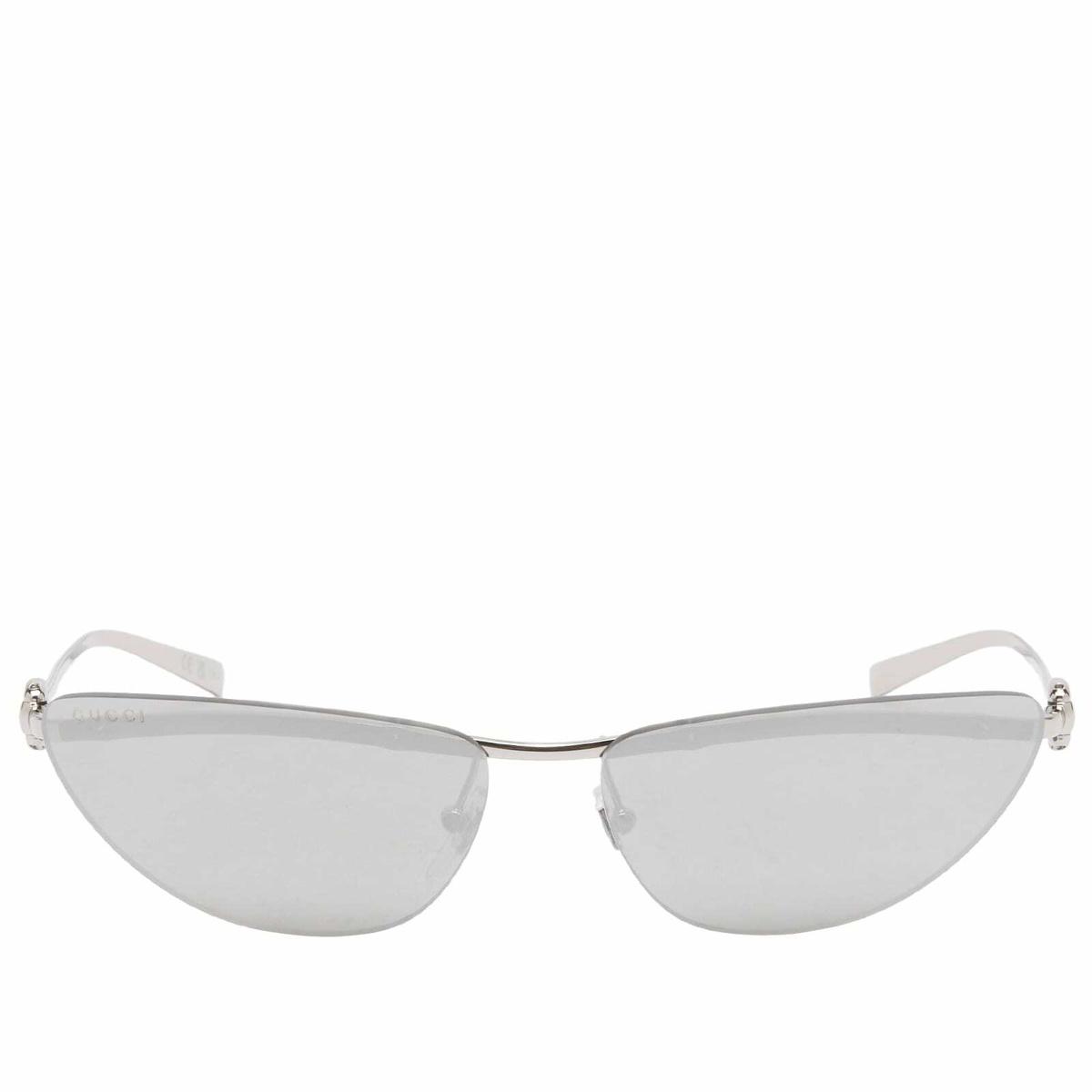 サングラス GUCCI Woman Sunglasses Silver GG1627S 002 NEW GUCCI GG1637S 002 OVERSIZED SILVER MASK WOMEN SUNGLASSES