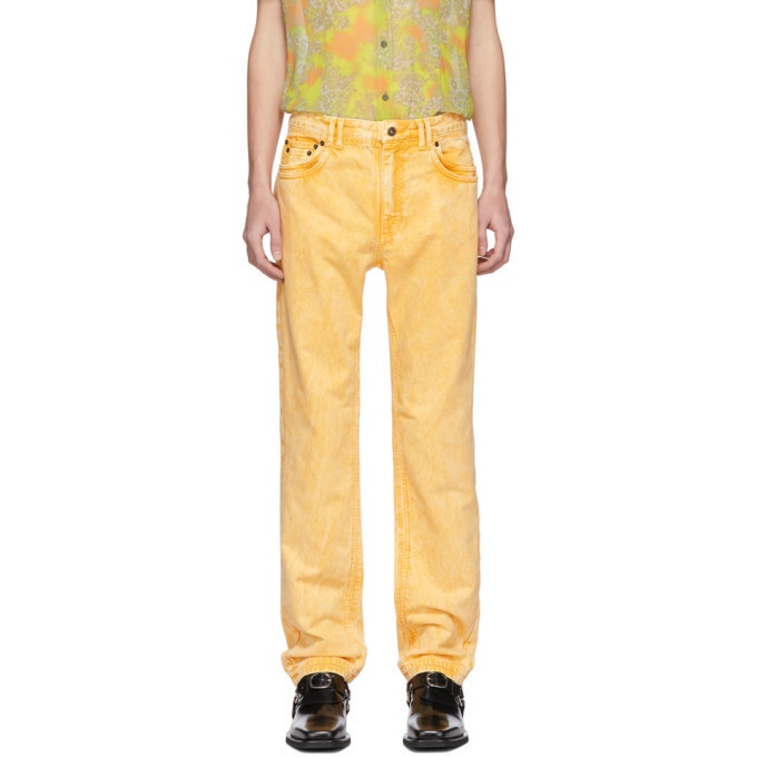 Photo: Y/Project Yellow Denim Double Seam Jeans