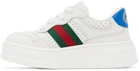 Gucci Baby White House Web Sneakers