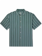 A Kind Of Guise - Elio Striped Textured-Cotton Shirt - Green