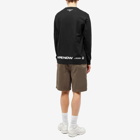 Men's AAPE Now Silicon Badge Long Sleeve T-Shirt in Black