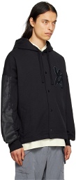 Y-3 Black Graphic Patch Hoodie