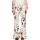 COÛT DE LA LIBERTÉ Off-White Jimmy California Cool Japan Canvas Flare Jeans