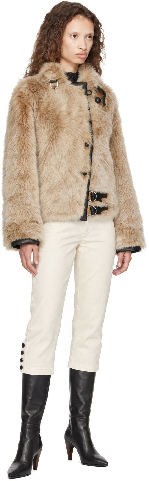 Isabel Marant Tan Reversible Roama Sherling Coat
