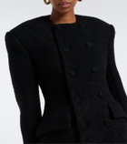 Wardrobe.NYC Alpaca and wool-blend bouclé blazer dress
