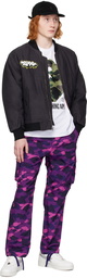 BAPE Purple Color Camo Cargo Pants