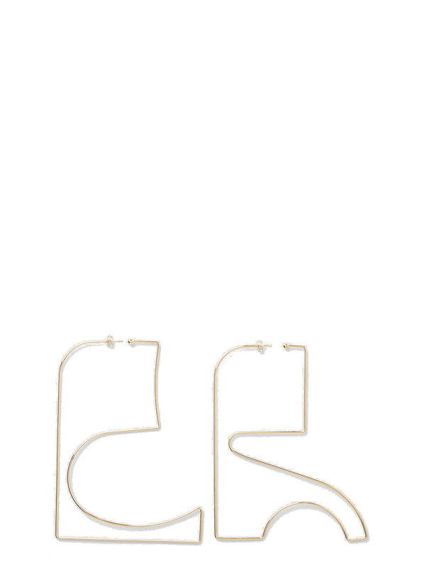 Photo: Maxi Logo Earrings in Gold