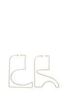 Maxi Logo Earrings in Gold