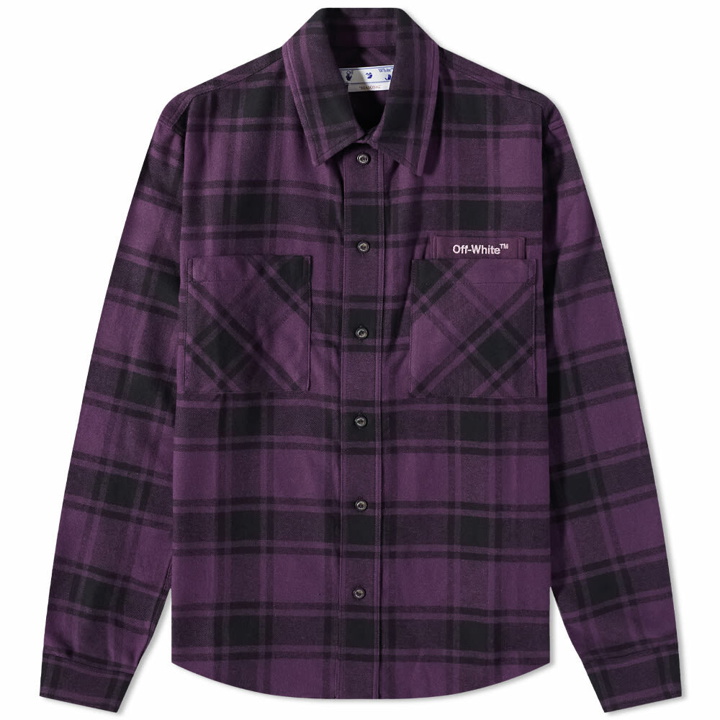Photo: Off-White Outline Arrow Flannel Shirt