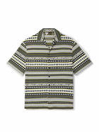 LOEWE - Paula's Ibiza Camp-Collar Jacquard-Knitted Cotton Shirt - Yellow