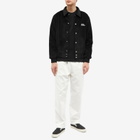 Blue Flowers Men's Levitation Corduroy Jacket in Black