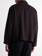 ssstein - Wool and Cashmere-Blend Felt Blouson Jacket - Brown