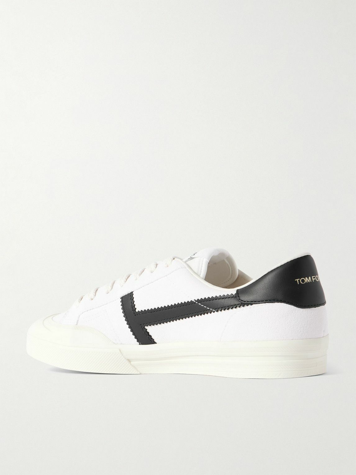 TOM FORD - Jarvis Leather and Rubber-Trimmed Suede Sneakers