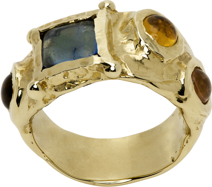 Photo: Mondo Mondo Gold Suede Ring
