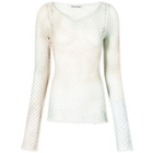 The Open Product Women's Ombre Mesh Knitted Top in Green