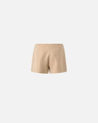 Pinko Elegant Shorts With Rhinestones Warm Taupe Beige