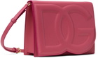Dolce&Gabbana Pink Calfskin 'DG' Logo Crossbody Bag