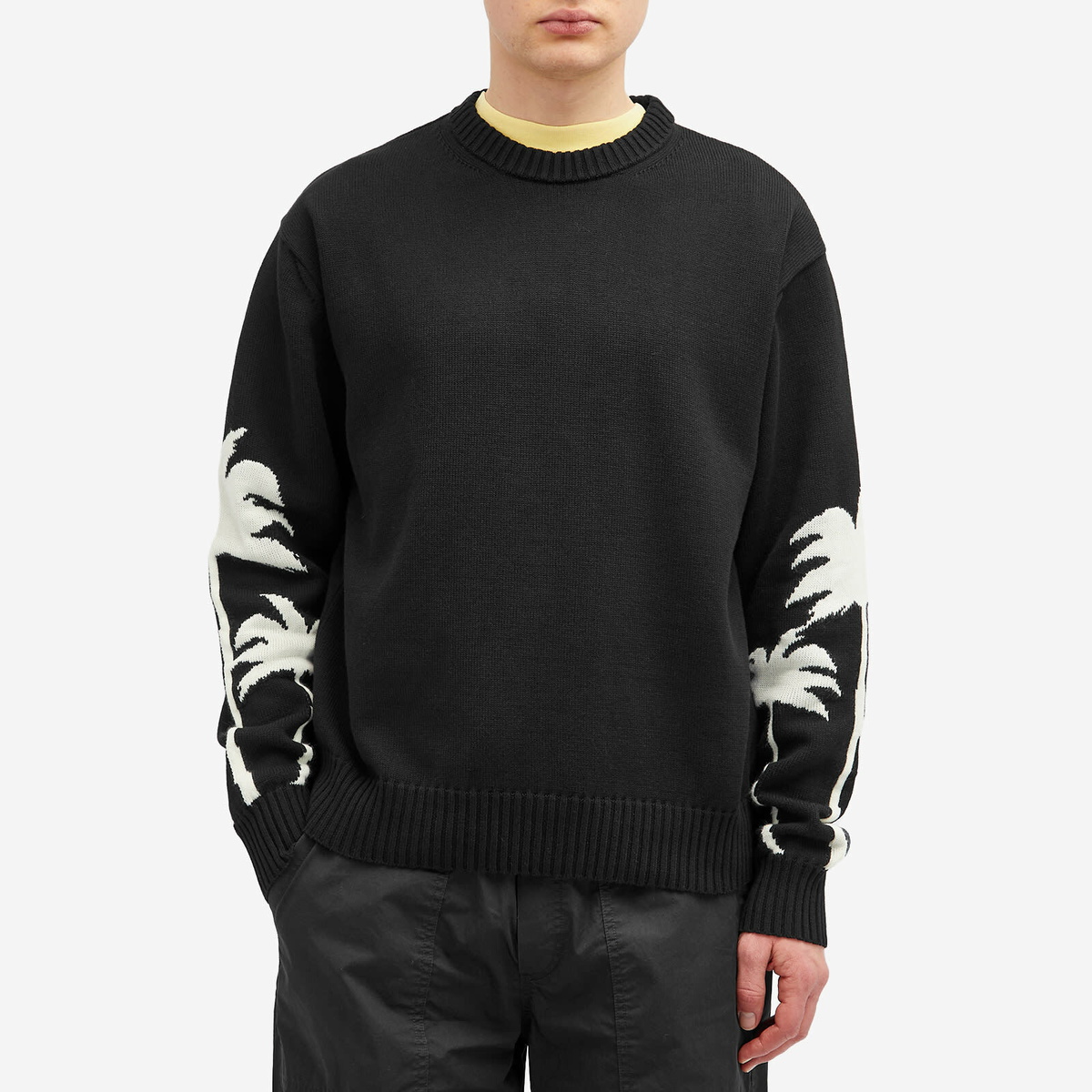 Palm Angels Men's Palms Crew Knit in Black