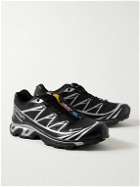Salomon - XT-6 GORE-TEX® Rubber-Trimmed Mesh Sneakers - Black