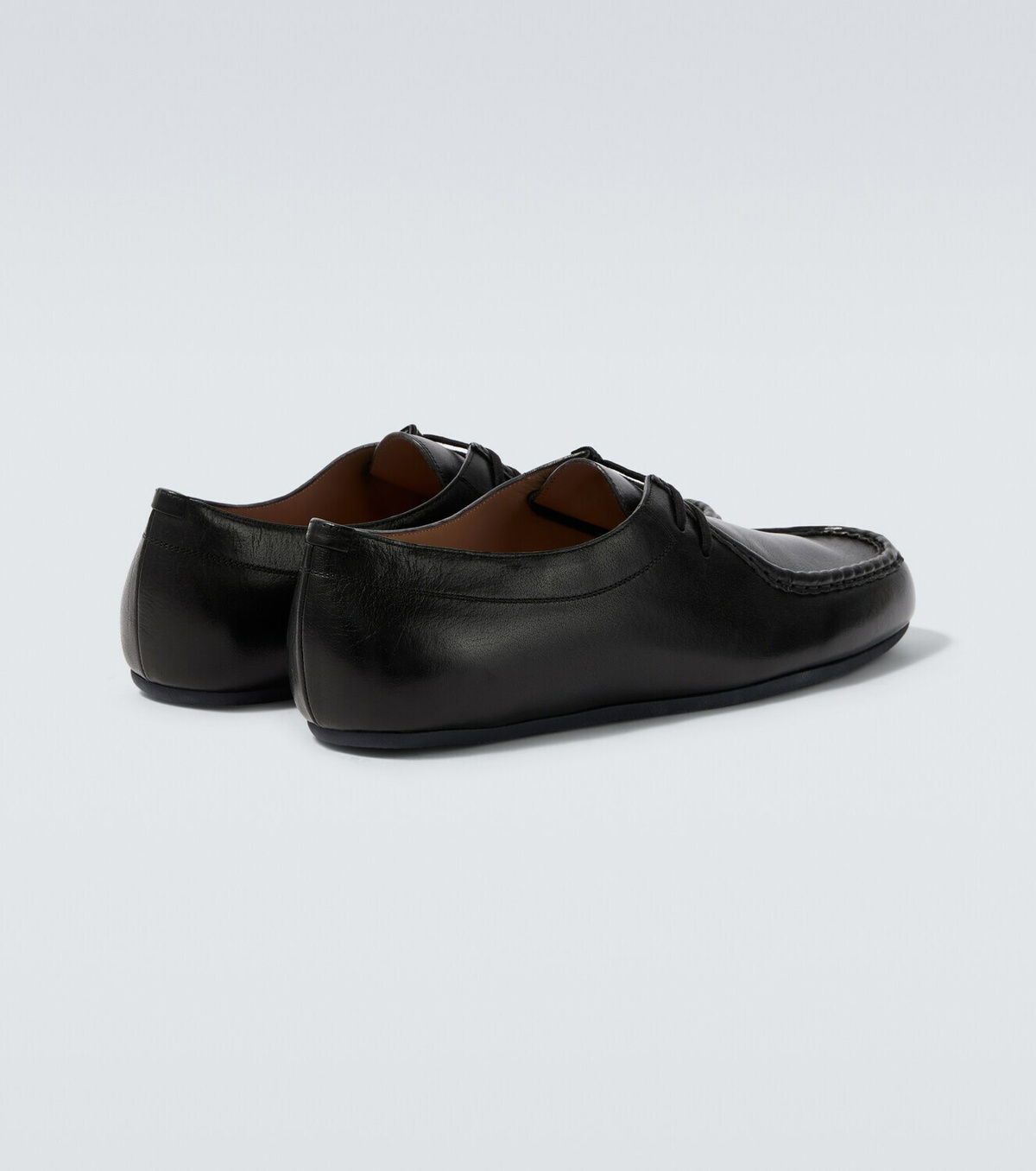 Jil Sander Hood leather lace-up boots