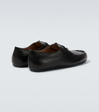 Jil Sander Hood leather lace-up boots
