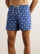 Massimo Alba - Kite Straight-Leg Mid-Length Printed Swim Shorts - Blue