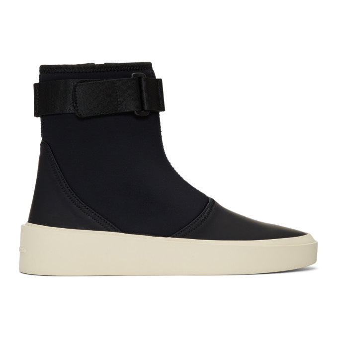 Photo: Fear of God Black Scuba Boot Sneakers