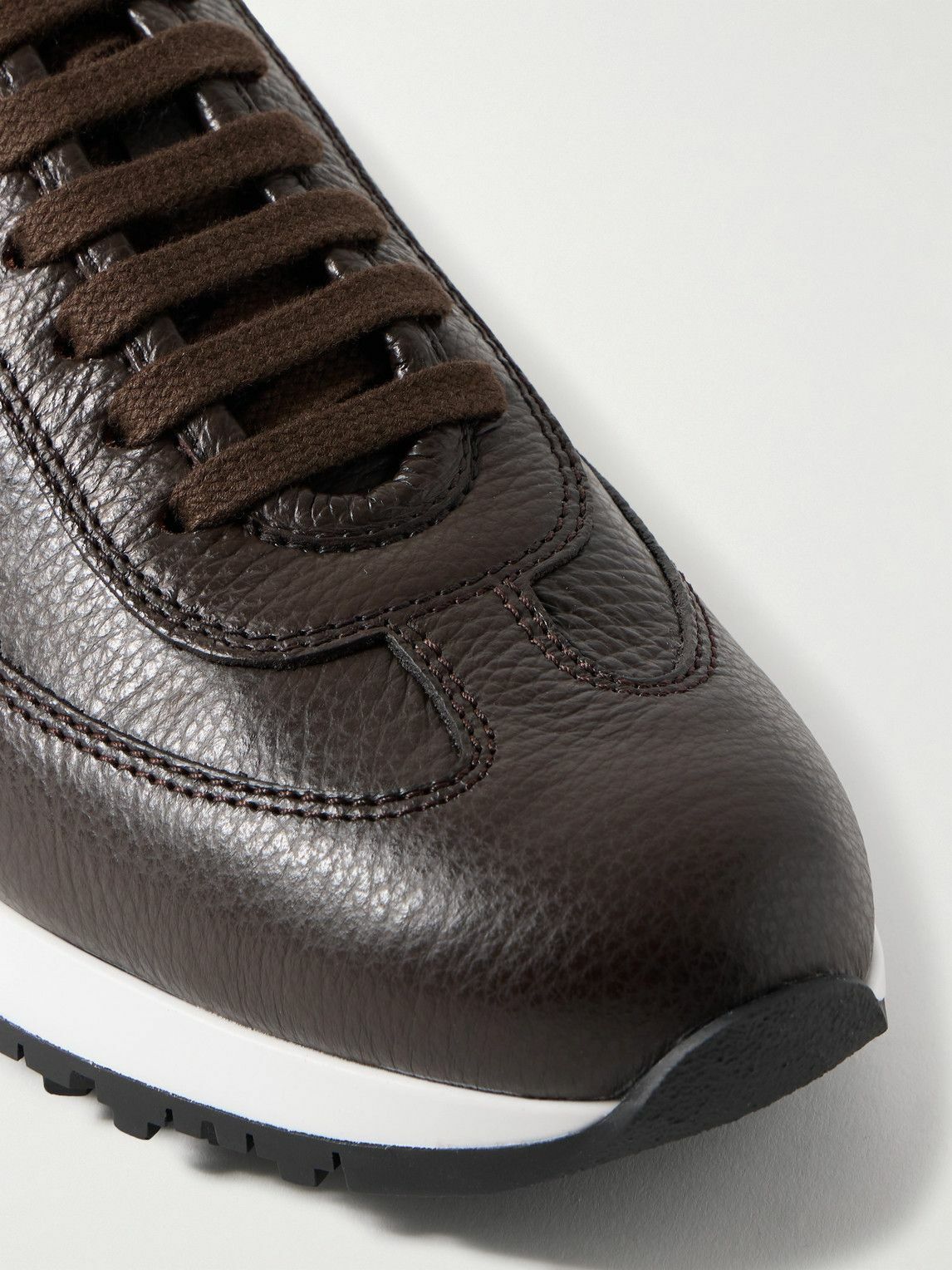 John Lobb - Foundry II Full-Grain Leather Sneakers - Brown
