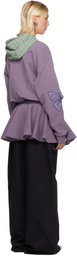Chopova Lowena Purple Quimby Hooded Midi Dress
